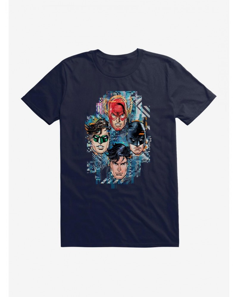 DC Comics Justice League Group Pixelated T-Shirt $8.60 T-Shirts