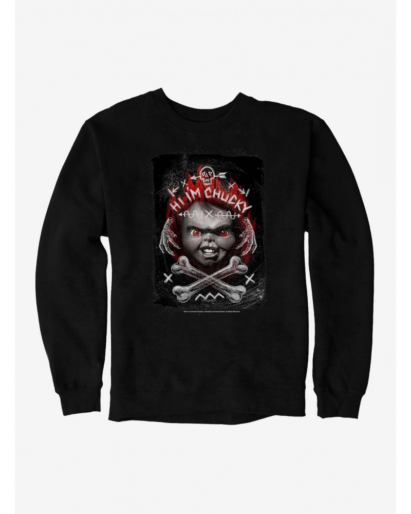 Chucky Hi I'm Chucky Sweatshirt $15.50 Sweatshirts