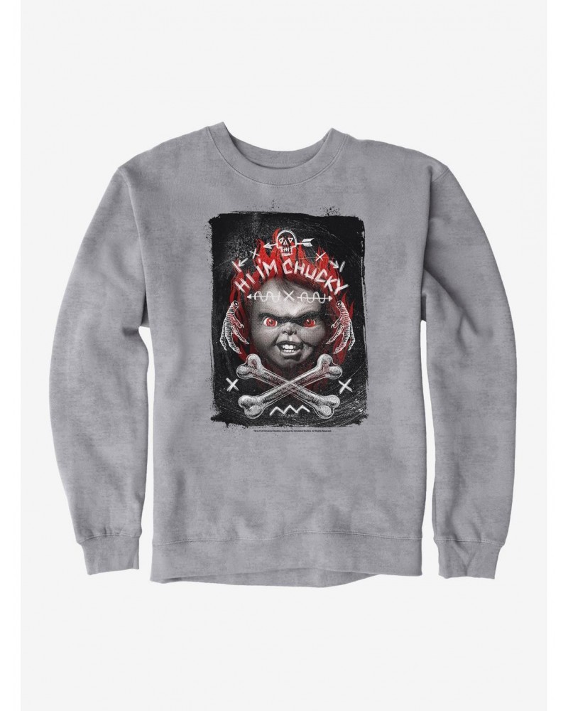 Chucky Hi I'm Chucky Sweatshirt $15.50 Sweatshirts