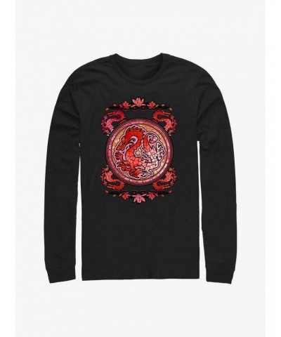 Disney Mulan Mushu Stained Glass Long-Sleeve T-Shirt $10.00 T-Shirts