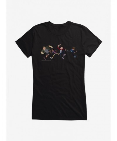 The Last Kids On Earth Group In Action Girls T-Shirt $8.17 T-Shirts