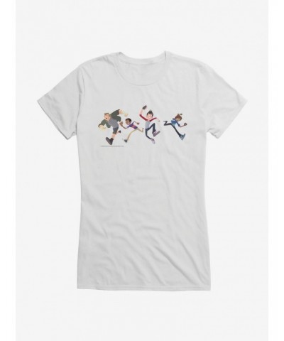 The Last Kids On Earth Group In Action Girls T-Shirt $8.17 T-Shirts