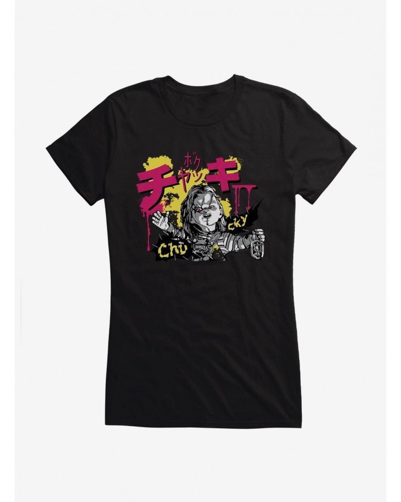 Chucky Graffiti Font Girls T-Shirt $11.21 T-Shirts