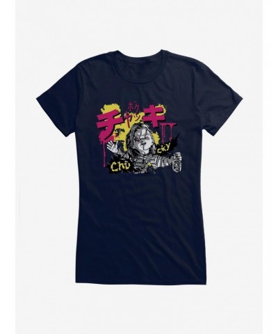 Chucky Graffiti Font Girls T-Shirt $11.21 T-Shirts