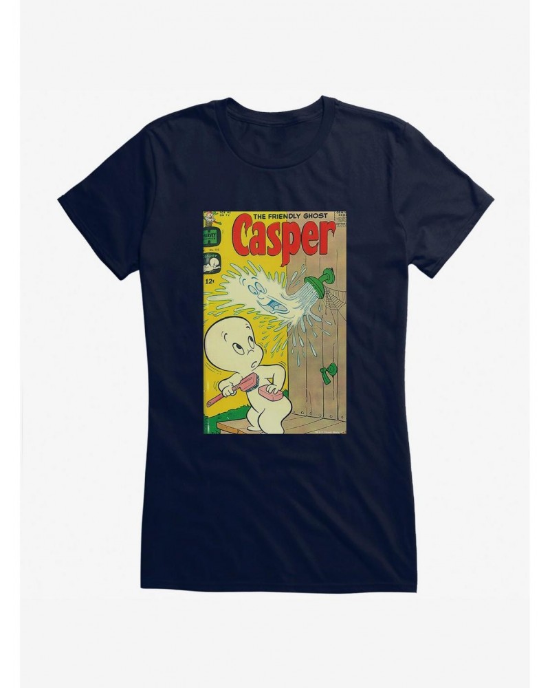 Casper The Friendly Ghost Shower Comic Cover Girls T-Shirt $7.97 T-Shirts