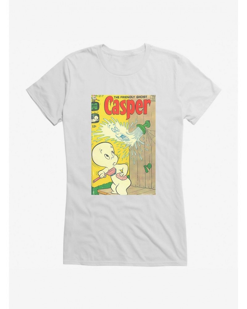 Casper The Friendly Ghost Shower Comic Cover Girls T-Shirt $7.97 T-Shirts