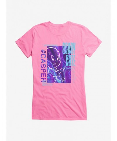 Casper The Friendly Ghost Virtual Raver Scary Cute Girls T-Shirt $11.70 T-Shirts