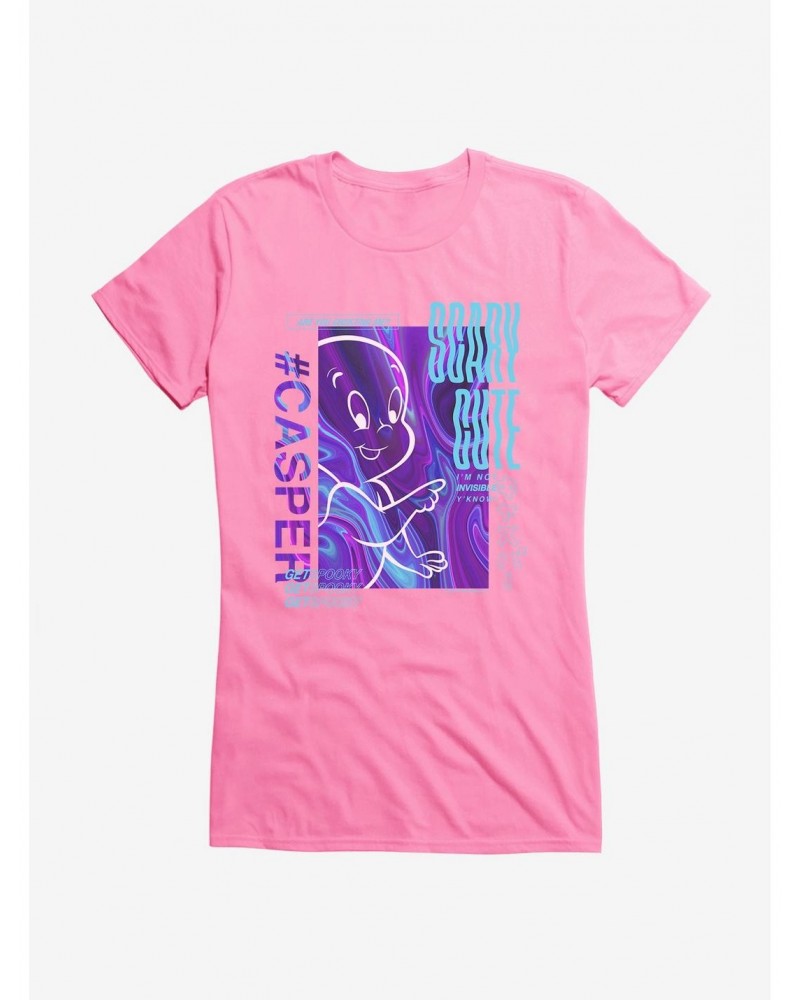 Casper The Friendly Ghost Virtual Raver Scary Cute Girls T-Shirt $11.70 T-Shirts