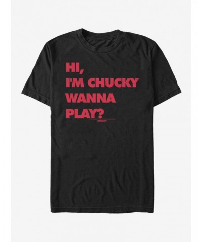 Chucky Wanna Play T-Shirt $10.04 T-Shirts