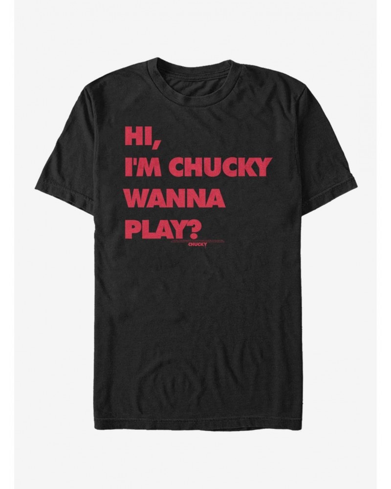 Chucky Wanna Play T-Shirt $10.04 T-Shirts