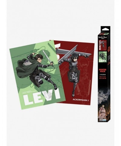 Attack On Titan Mikasa and Levi Boxed Poster Set $8.51 Poster Set