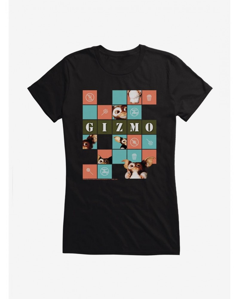 Gremlins Gizmo Boxed Collage Girls T-Shirt $9.36 T-Shirts