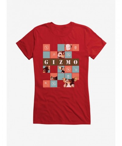 Gremlins Gizmo Boxed Collage Girls T-Shirt $9.36 T-Shirts