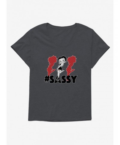 Betty Boop Hashtag Triple The Sass Girls T-Shirt Plus Size $9.71 T-Shirts