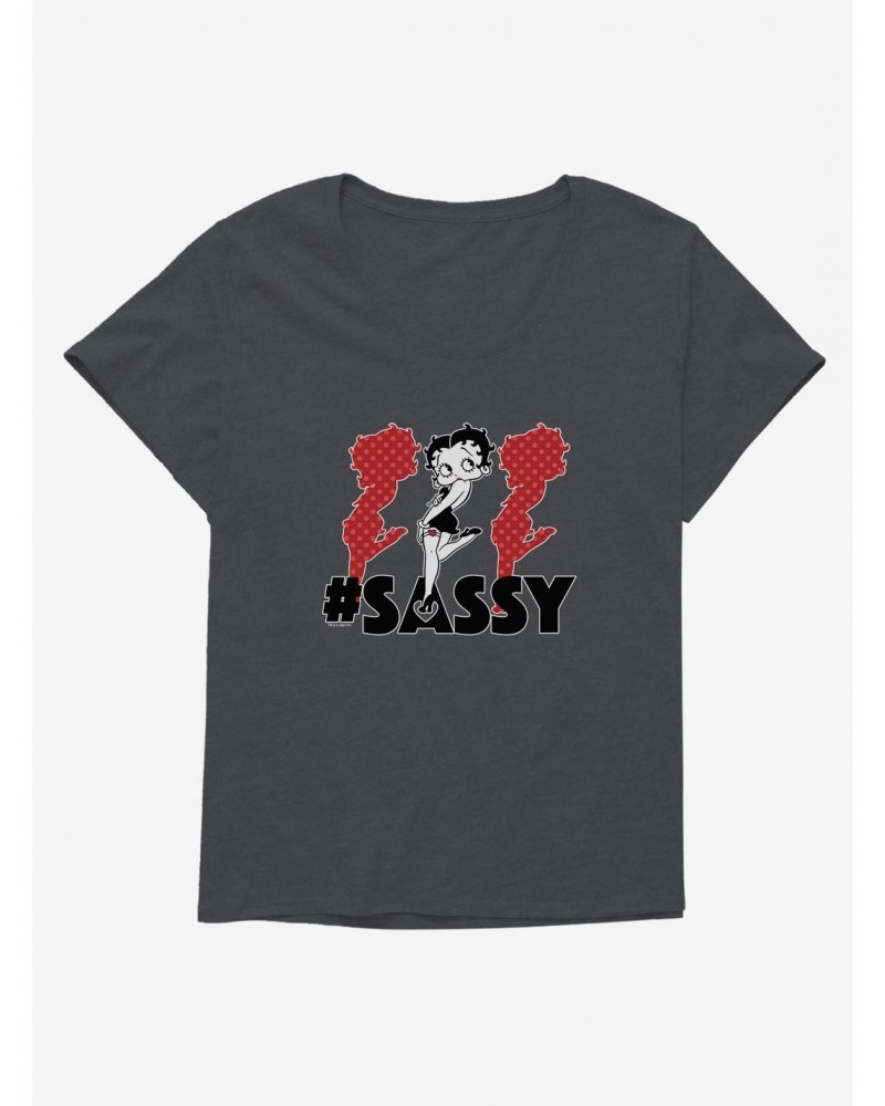 Betty Boop Hashtag Triple The Sass Girls T-Shirt Plus Size $9.71 T-Shirts