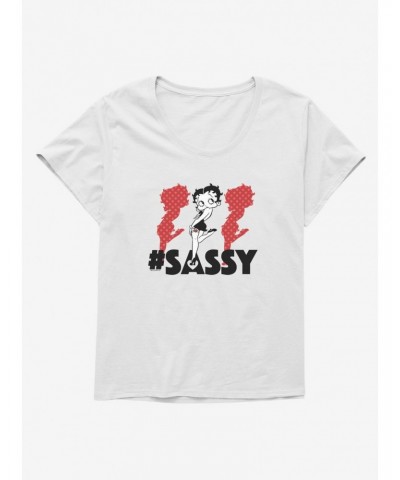 Betty Boop Hashtag Triple The Sass Girls T-Shirt Plus Size $9.71 T-Shirts