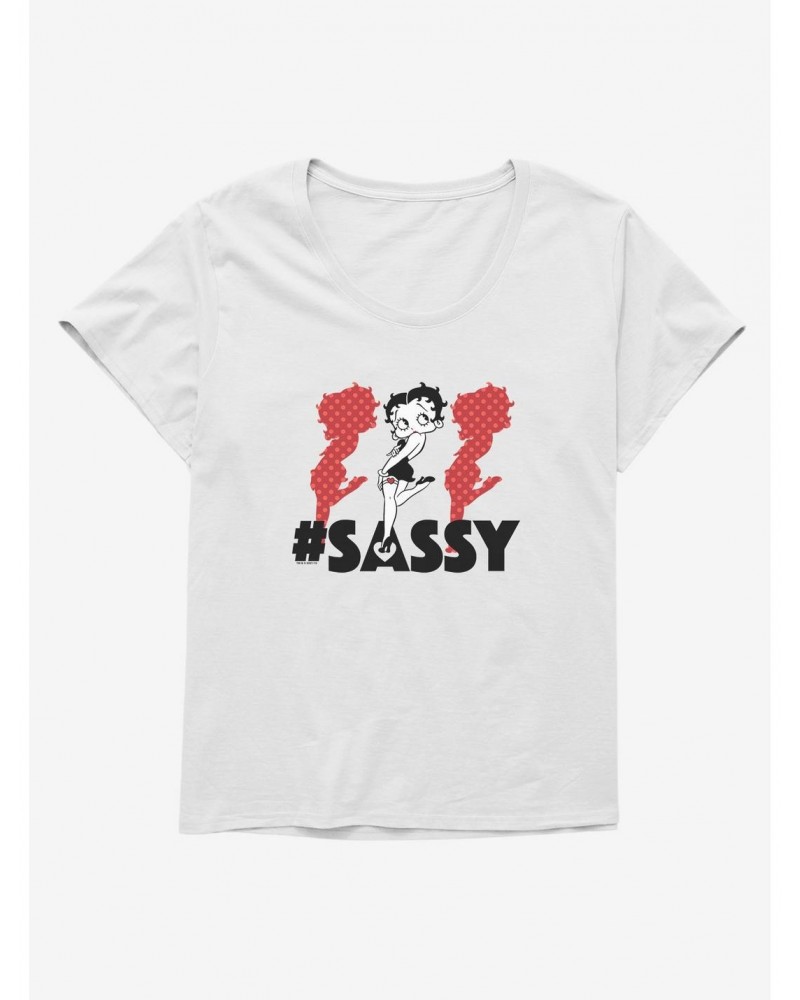 Betty Boop Hashtag Triple The Sass Girls T-Shirt Plus Size $9.71 T-Shirts