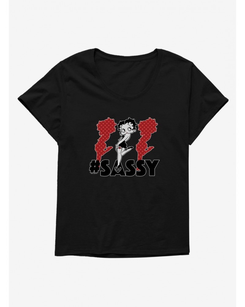 Betty Boop Hashtag Triple The Sass Girls T-Shirt Plus Size $9.71 T-Shirts