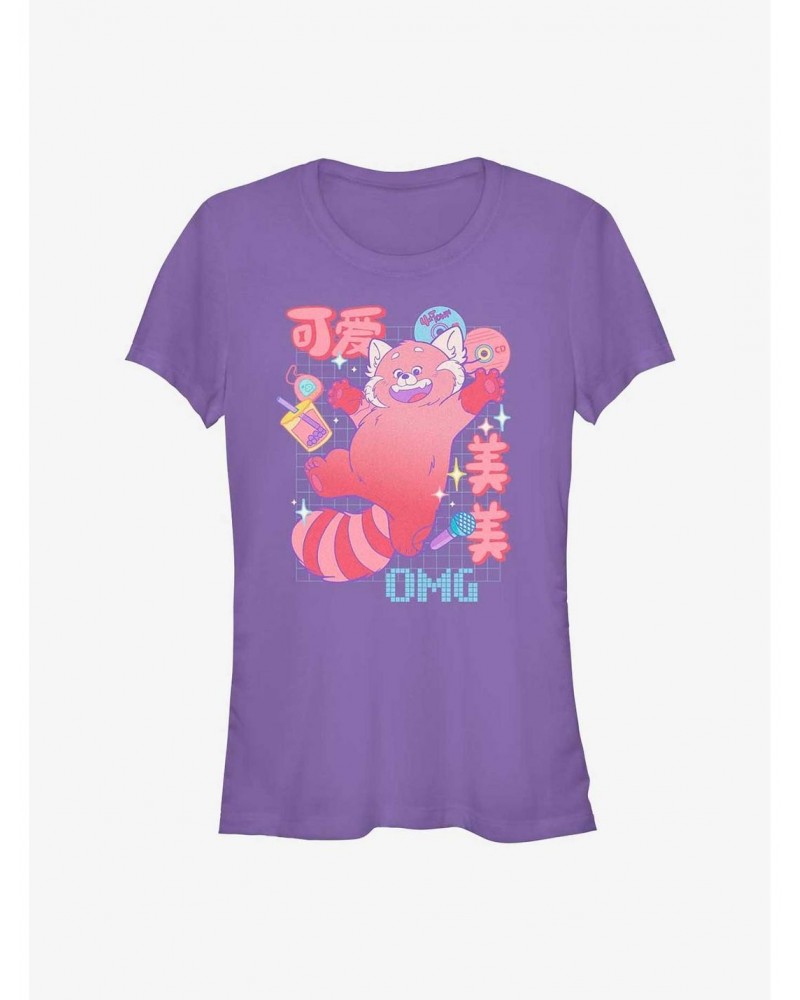 Disney Pixar Turning Red Panda Schematics Girls T-Shirt $5.02 T-Shirts