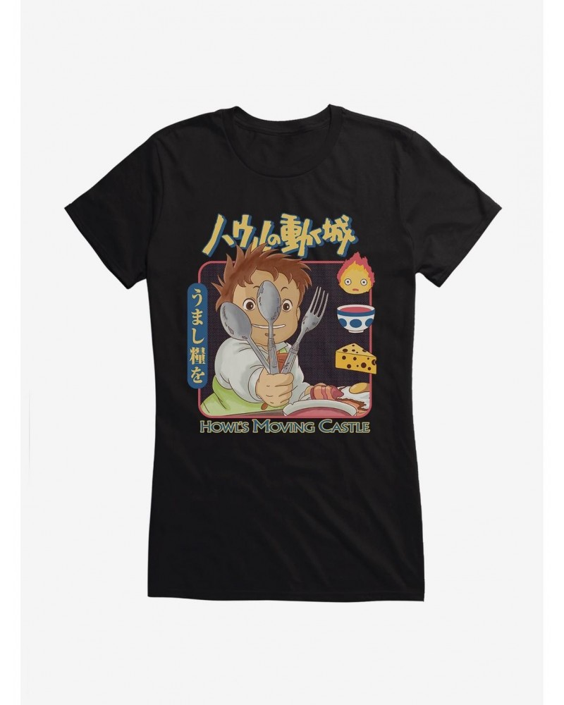 Studio Ghibli Howl's Moving Castle Markl Utensils Girls T-Shirt $6.18 T-Shirts