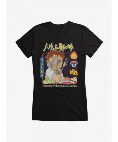 Studio Ghibli Howl's Moving Castle Markl Utensils Girls T-Shirt $6.18 T-Shirts