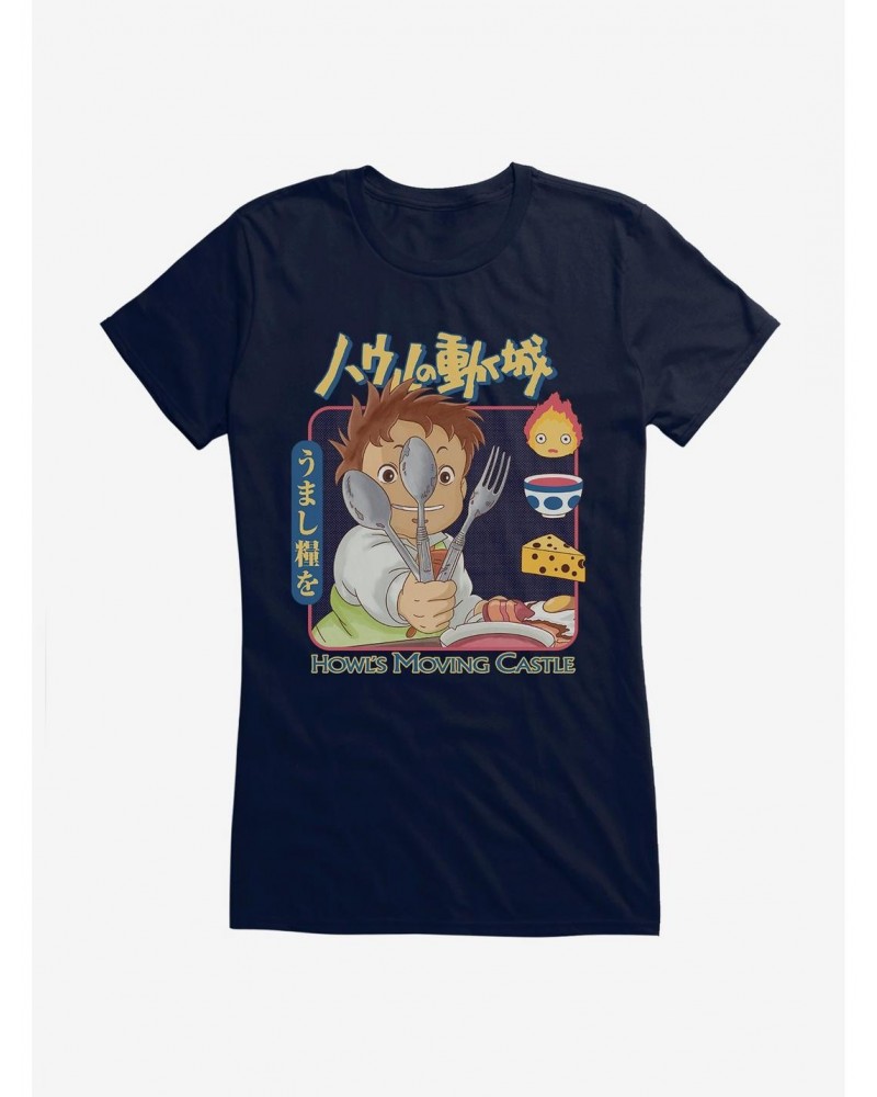 Studio Ghibli Howl's Moving Castle Markl Utensils Girls T-Shirt $6.18 T-Shirts