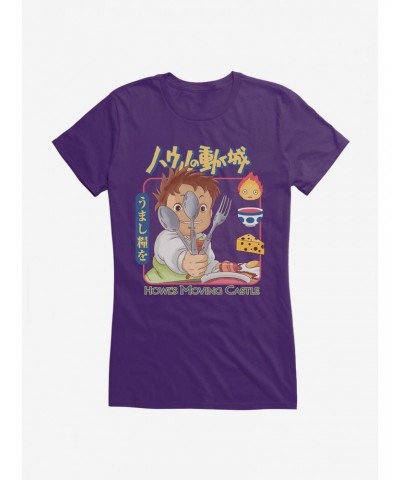 Studio Ghibli Howl's Moving Castle Markl Utensils Girls T-Shirt $6.18 T-Shirts