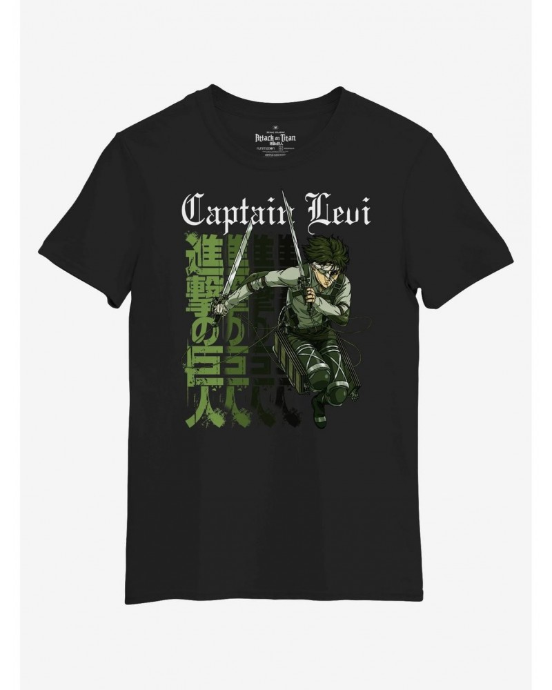 Attack On Titan Final Season Captain Levi T-Shirt $8.03 T-Shirts