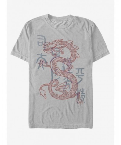 Disney Mulan Mushu Dragon Outline T-Shirt $7.65 T-Shirts