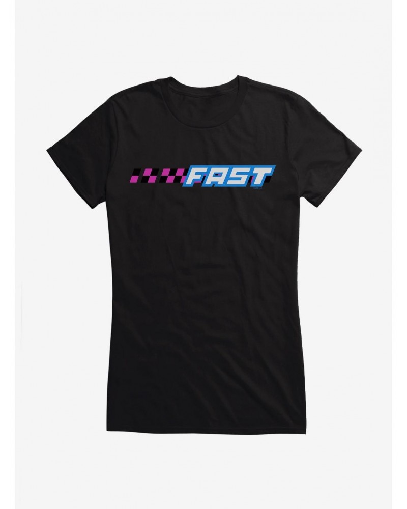 Fast & Furious Fast Checkered Track Girls T-Shirt $6.57 T-Shirts