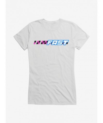 Fast & Furious Fast Checkered Track Girls T-Shirt $6.57 T-Shirts