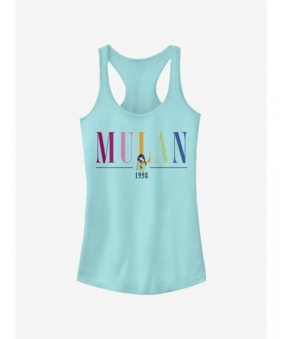 Disney Mulan Colorful Title Girls Tank $9.16 Tanks