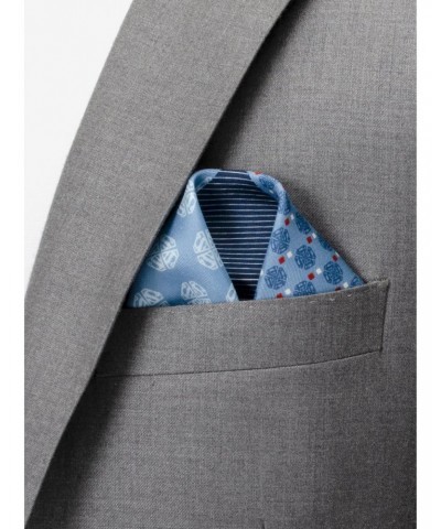 DC Comics Superman Multi Motif Blue Pocket Square $13.26 Squares