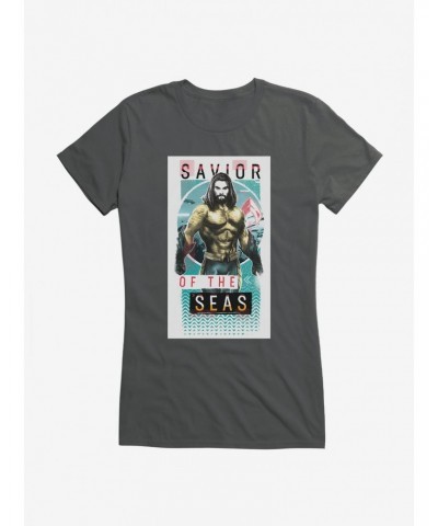 DC Comics Aquaman Savior Of The Seas Girls T-Shirt $8.96 T-Shirts