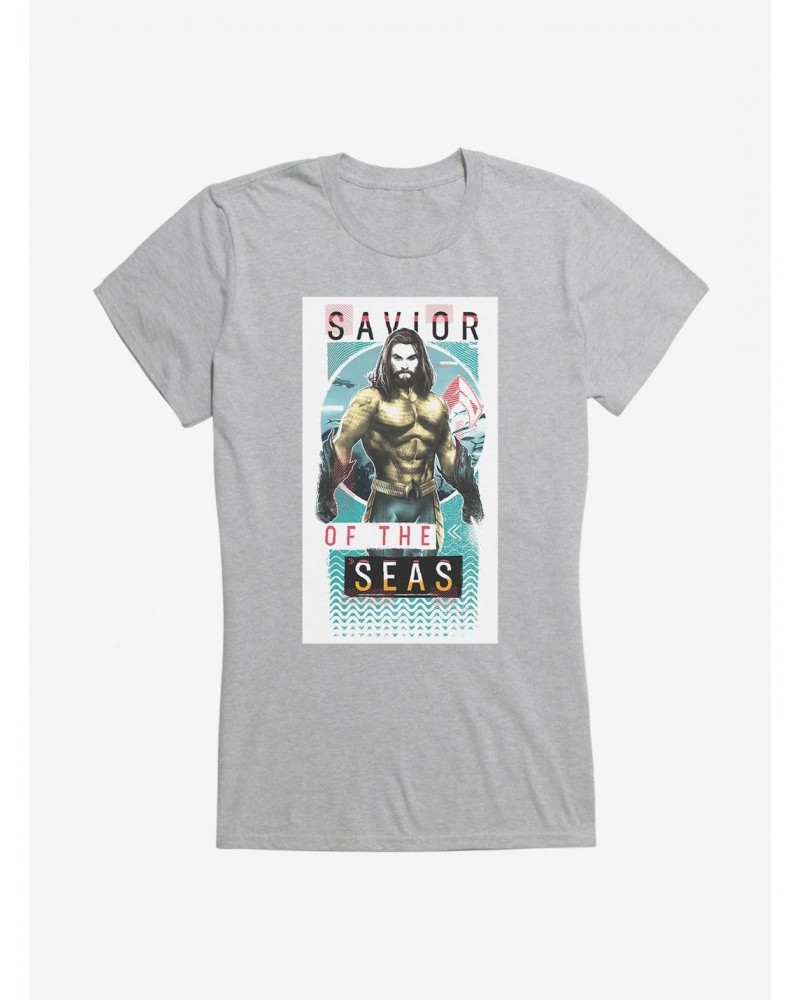 DC Comics Aquaman Savior Of The Seas Girls T-Shirt $8.96 T-Shirts