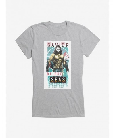 DC Comics Aquaman Savior Of The Seas Girls T-Shirt $8.96 T-Shirts