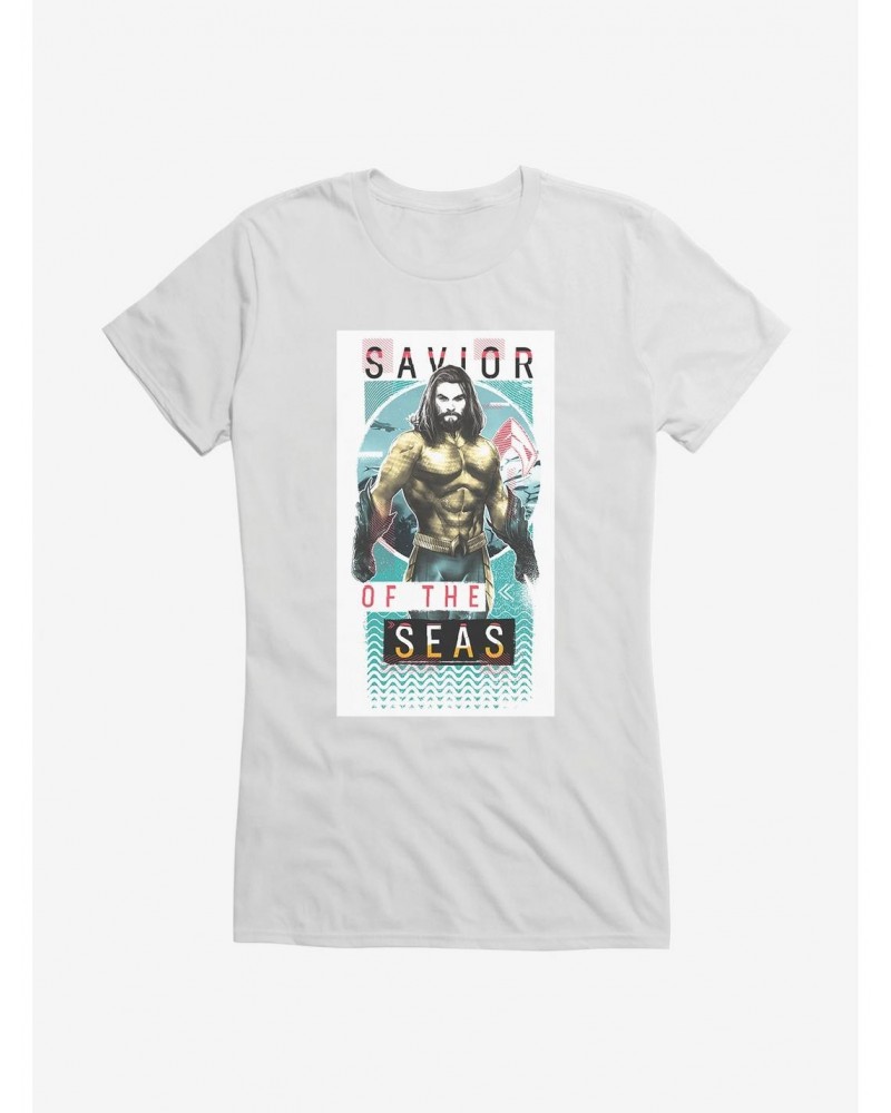 DC Comics Aquaman Savior Of The Seas Girls T-Shirt $8.96 T-Shirts