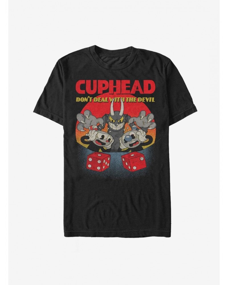 Cuphead Don't Deal Snake Eyes T-Shirt $8.13 T-Shirts