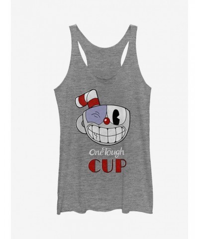 Cuphead Tough Cup Grin Girls Tanks $10.10 Tanks