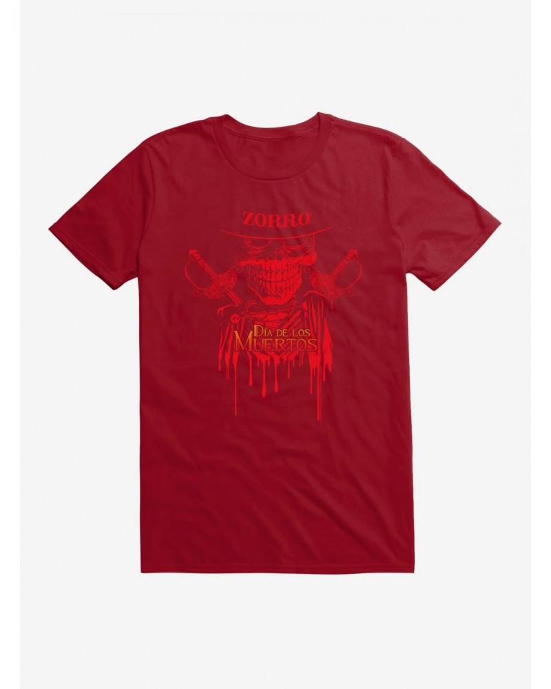 Zorro Dia De Los Muertos T-Shirt $8.60 T-Shirts