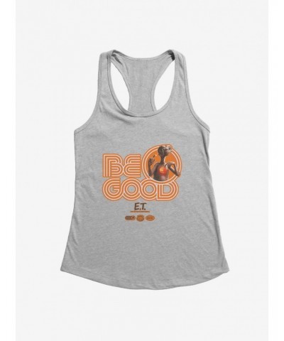 E.T. 40th Anniversary Be Good Bold Striped Font Orange Girls Tank $7.47 Tanks