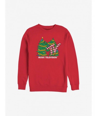 MTV Christmas Tree Logo Sweatshirt $14.76 Sweatshirts