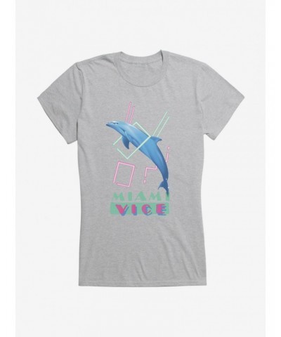 Miami Vice Dolphin Jump Girls T-Shirt $7.37 T-Shirts