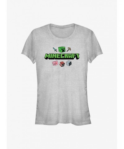 Minecraft Logo Girls T-Shirt $9.96 T-Shirts