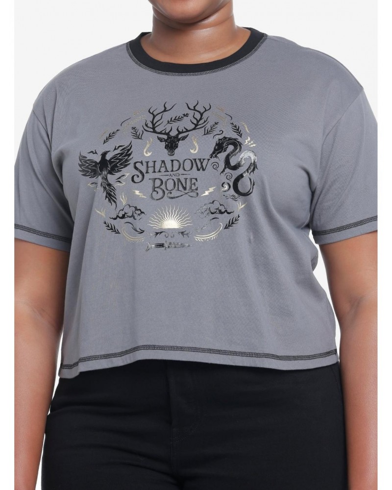 Shadow And Bone Amplifiers Girls Crop T-Shirt Plus Size $13.16 T-Shirts