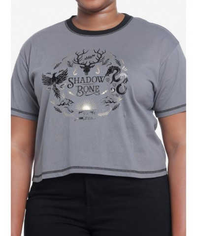 Shadow And Bone Amplifiers Girls Crop T-Shirt Plus Size $13.16 T-Shirts