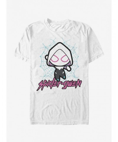 Marvel Spider-Man: Into The Spider-Verse Spider-Gwen Kawaii Gwen T-Shirt $7.45 T-Shirts