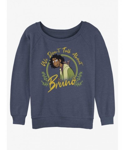 Disney Encanto We Don't Talk About Bruno Girls Slouchy Sweatshirt $14.02 Sweatshirts