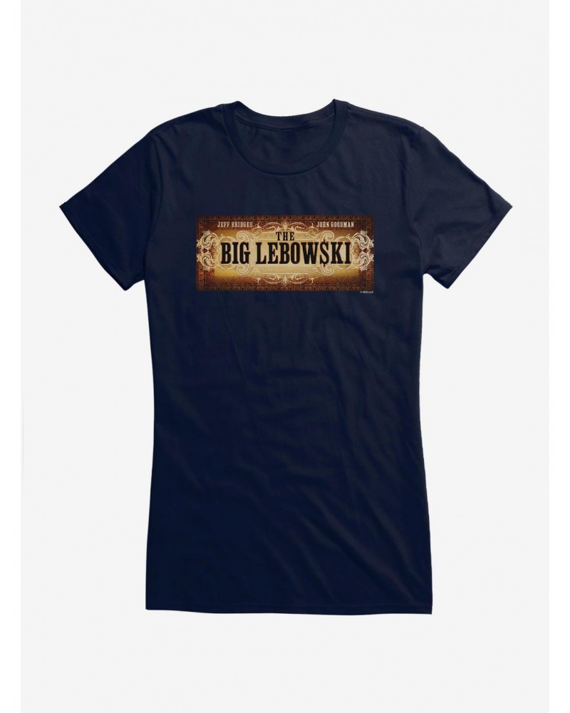 The Big Lebowski Logo Credits Girls T-Shirt $7.37 T-Shirts