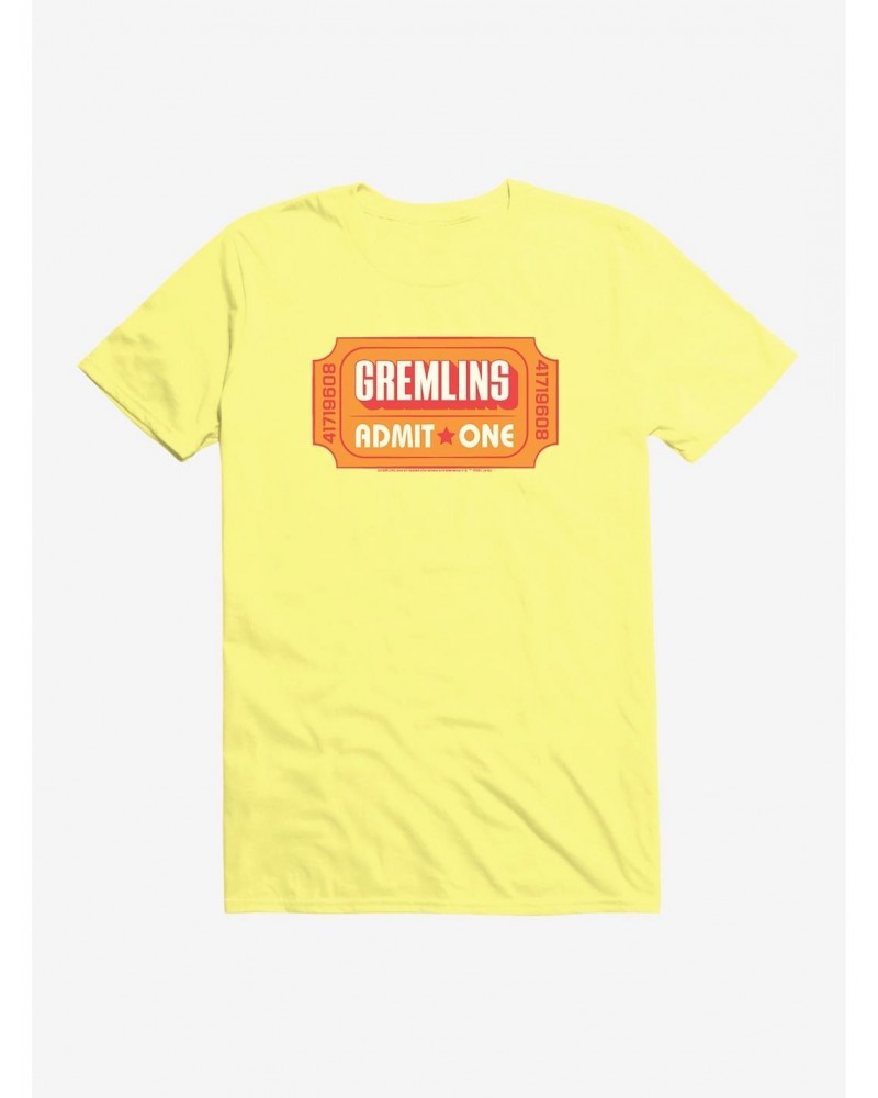 Gremlins Movie Ticket Admit One T-Shirt $7.84 T-Shirts